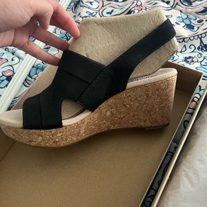 Clarks wedges ANNADEL IVORY BLACK NUBUCK